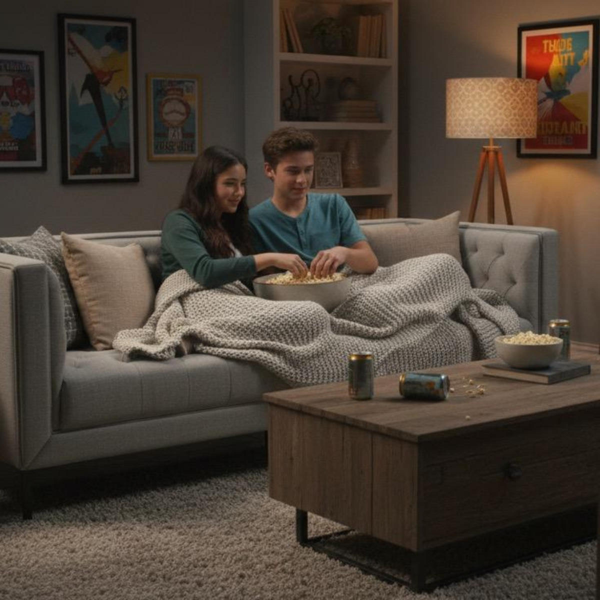 SOFA Troia 3-Sitzer Chesterfield-Details - Hellgrau/Schwarz, Textil/Metall (205/74/85cm) - Mr. Deko