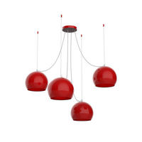 HÄNGELEUCHTE - Rot, Metall (25/25/20cm) - Lumicom