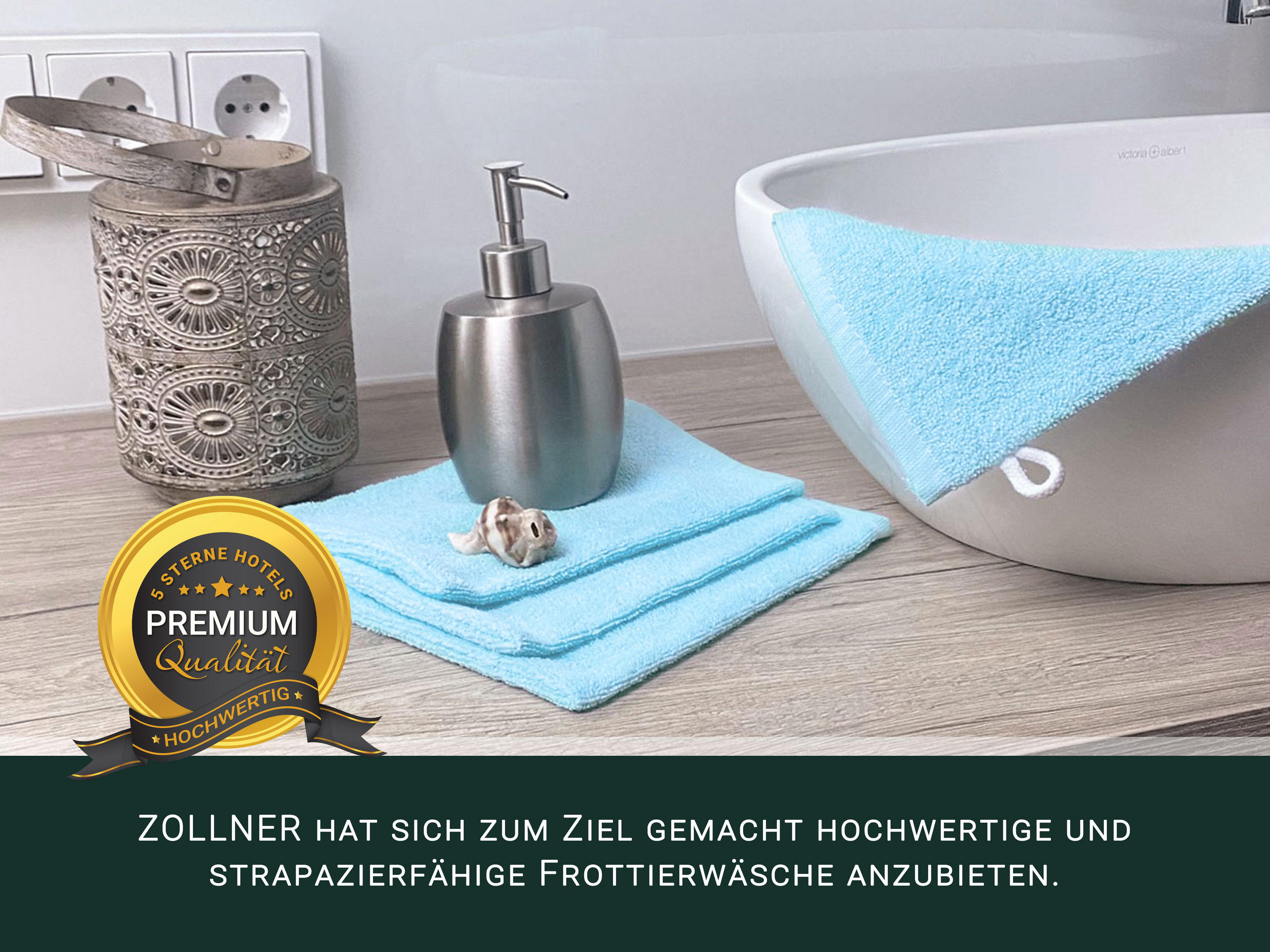 WASCHHANDSCHUH, 10er-Set, 16x21 cm, 100% Baumwolle, Blau - Hellblau, Textil (16/21cm) - Zollner
