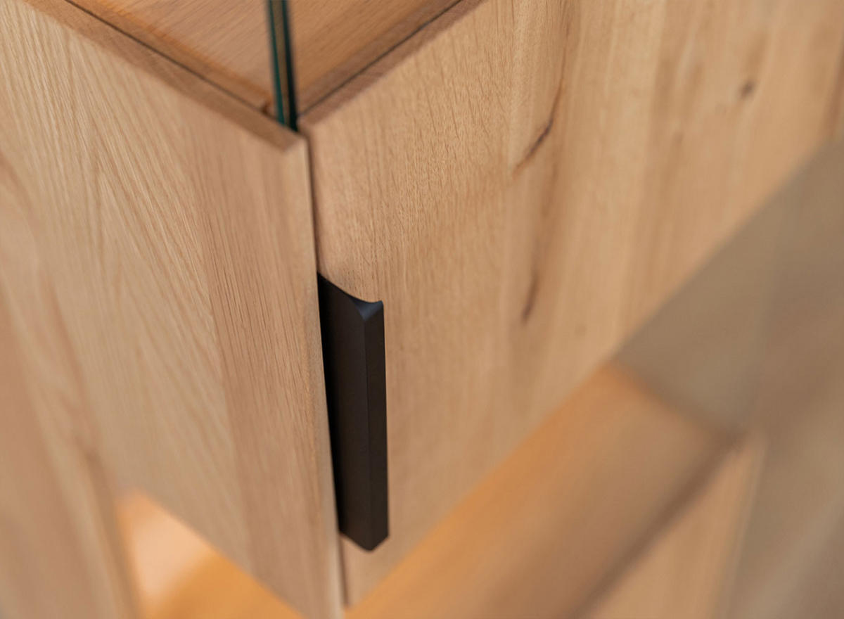 HÄNGEVITRINE Tirano Eiche Natur 43 / 33 / 142cm - Eichefarben, Holz (43/142/33cm) - Feldmann-Wohnen