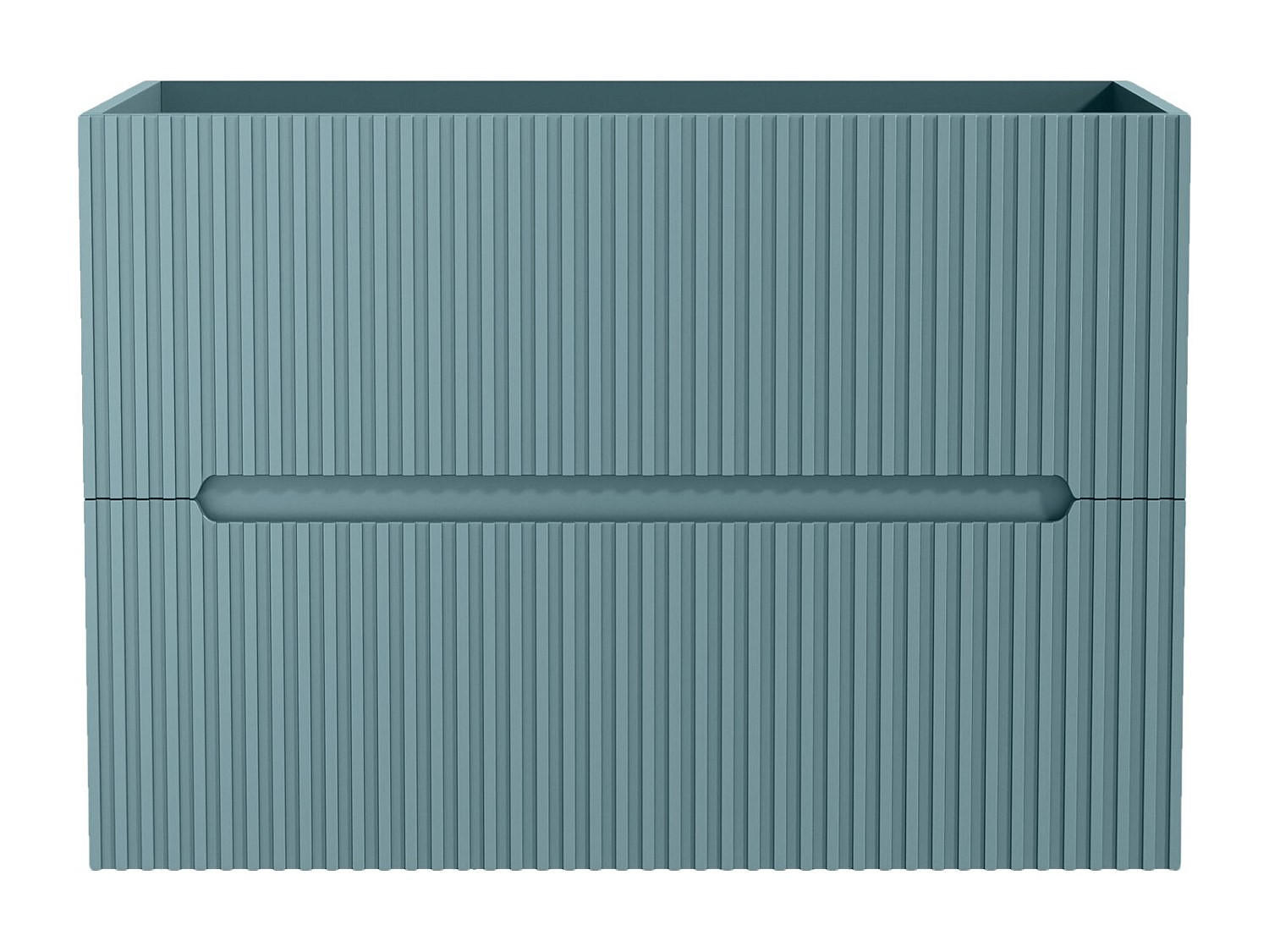 WASCHBECKENUNTERSCHRANK - 80 cm x 45.5 cm - holz - hellblau Pavani - Hellblau, Holz (80/55/45.5cm) - Vente-Unique