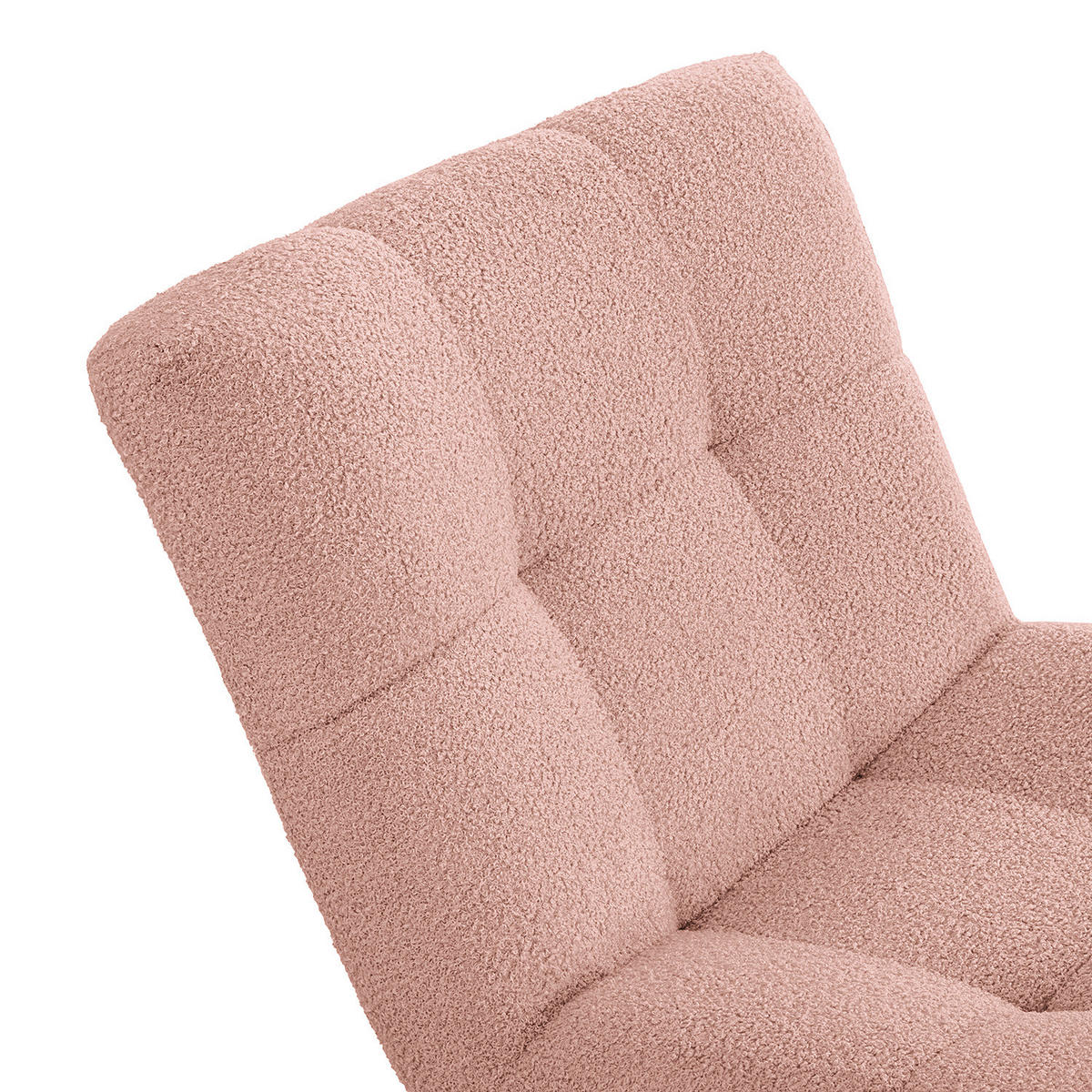 SESSEL - Schwarz/Rosa, Textil/Metall (67/82/74cm) - home24