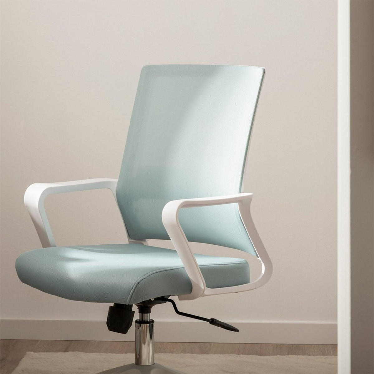 SCHREIBTISCHSTUHL Sayla Grün 60 cm x 95-105 cm - Grün, Textil (60/95/60cm)