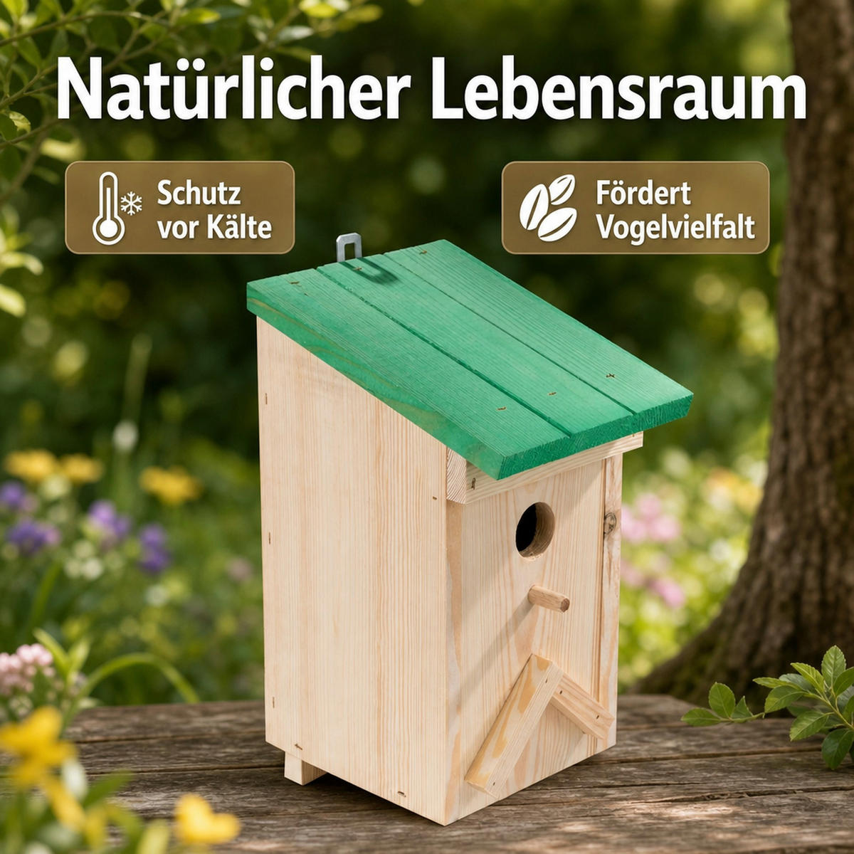 NISTKASTEN für Meisen 'Eifel' - Multicolor, Holz (15/33/19cm) - Westfalia