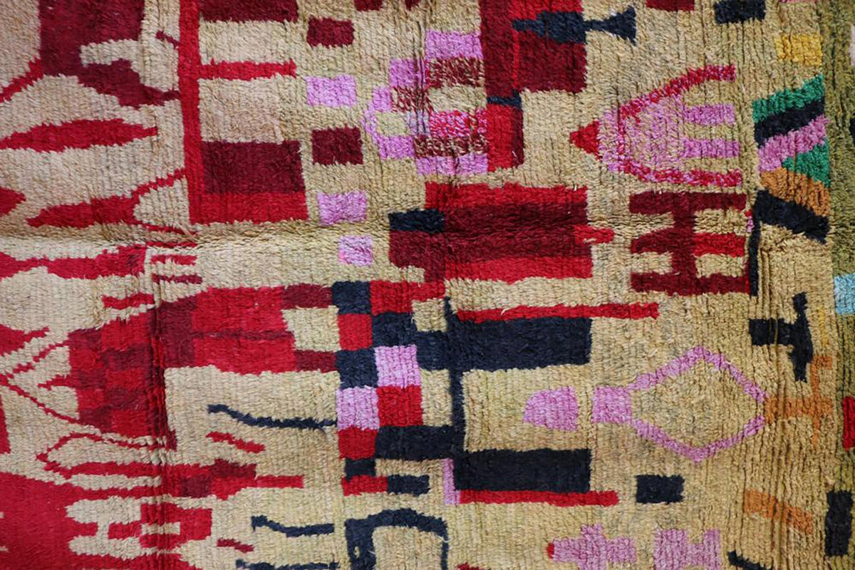 BERBERTEPPICH aus Marokko aus reiner Wolle 200x 300 cm - Multicolor, Naturmaterialien (200/300cm) - AFK Living