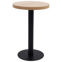 BISTROTISCH Hellbraun 50 Cm Mdf - Braun, Holzwerkstoff (50/75/3.8cm) - vidaXL