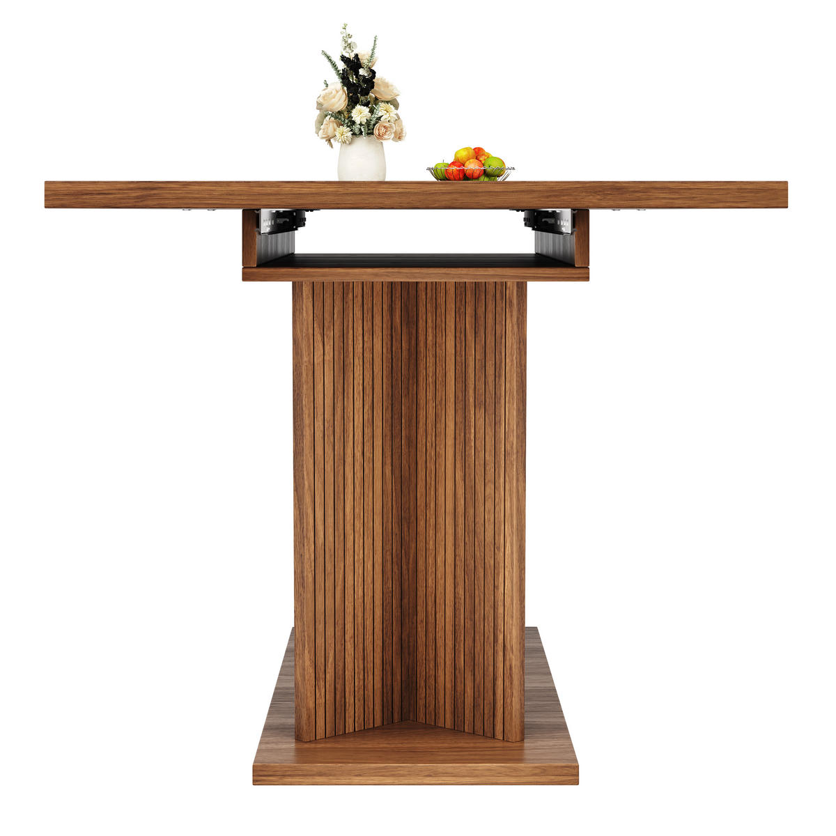ESSTISCH ausziehbar 120-160/80/76 cm DE-39645 Dunkelbraun - Dunkelbraun, Holzwerkstoff (80/160/76cm) - ComfortXL