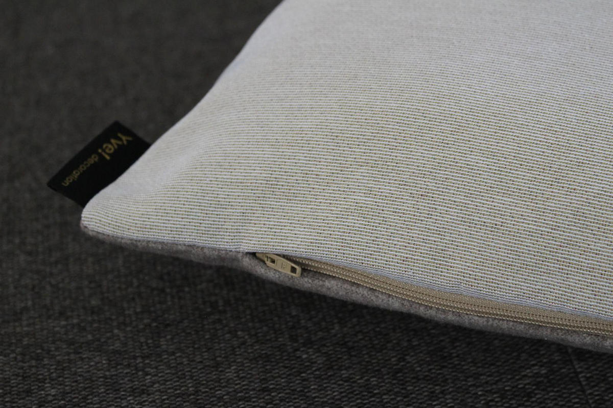 KISSENHÜLLE BERGWELTEN - Braun, Textil (45/45cm) - Yve! decoration