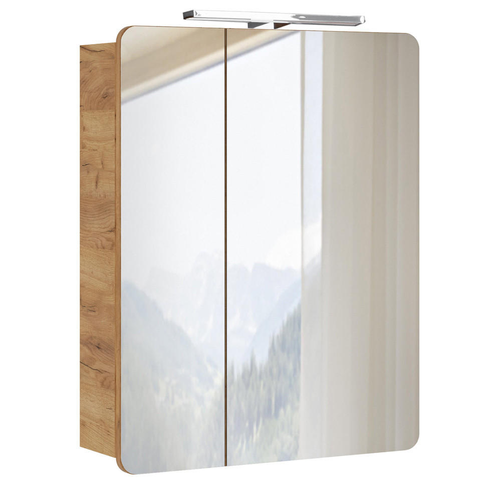 Lomado Spiegelschrank Braun 60x75x16 cm