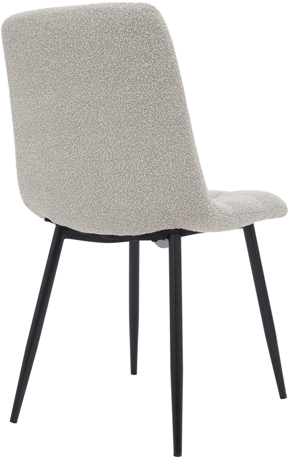 ESSZIMMERSTUHL Stoff Creme - Creme/Schwarz, Textil/Metall (45/84/55cm) - CLP