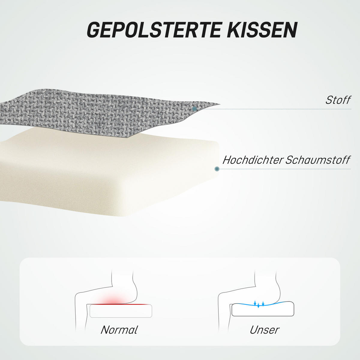 BÜROSTUHL mit Wippfunktion, Dunkelgrau - Dunkelgrau, Kunststoff (47/89/60cm) - HOMCOM