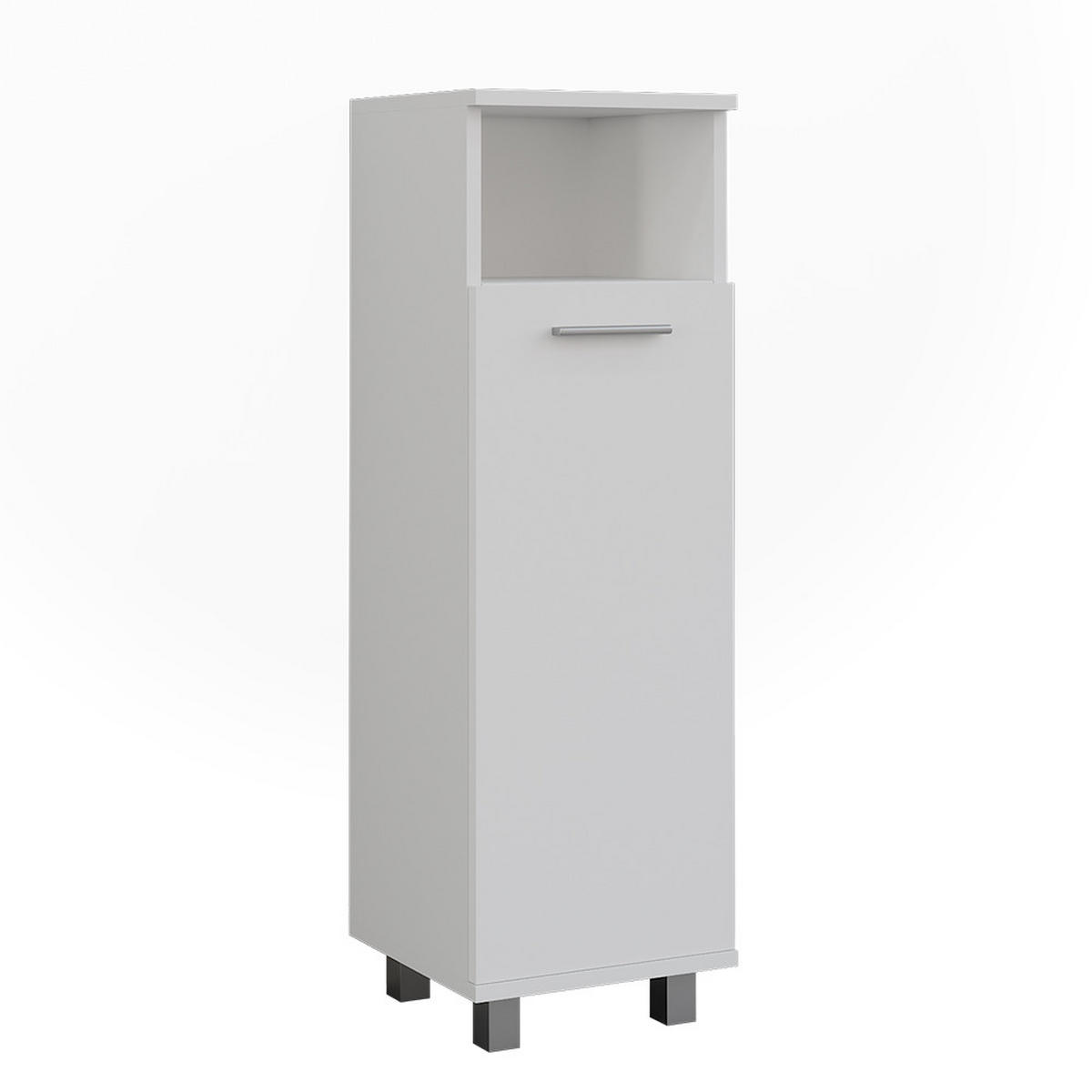 MIDISCHRANK Ilias Weiß 30.2 x 95 cm mit Tür - Weiß, Holzwerkstoff (30.2/95/30cm) - Vicco