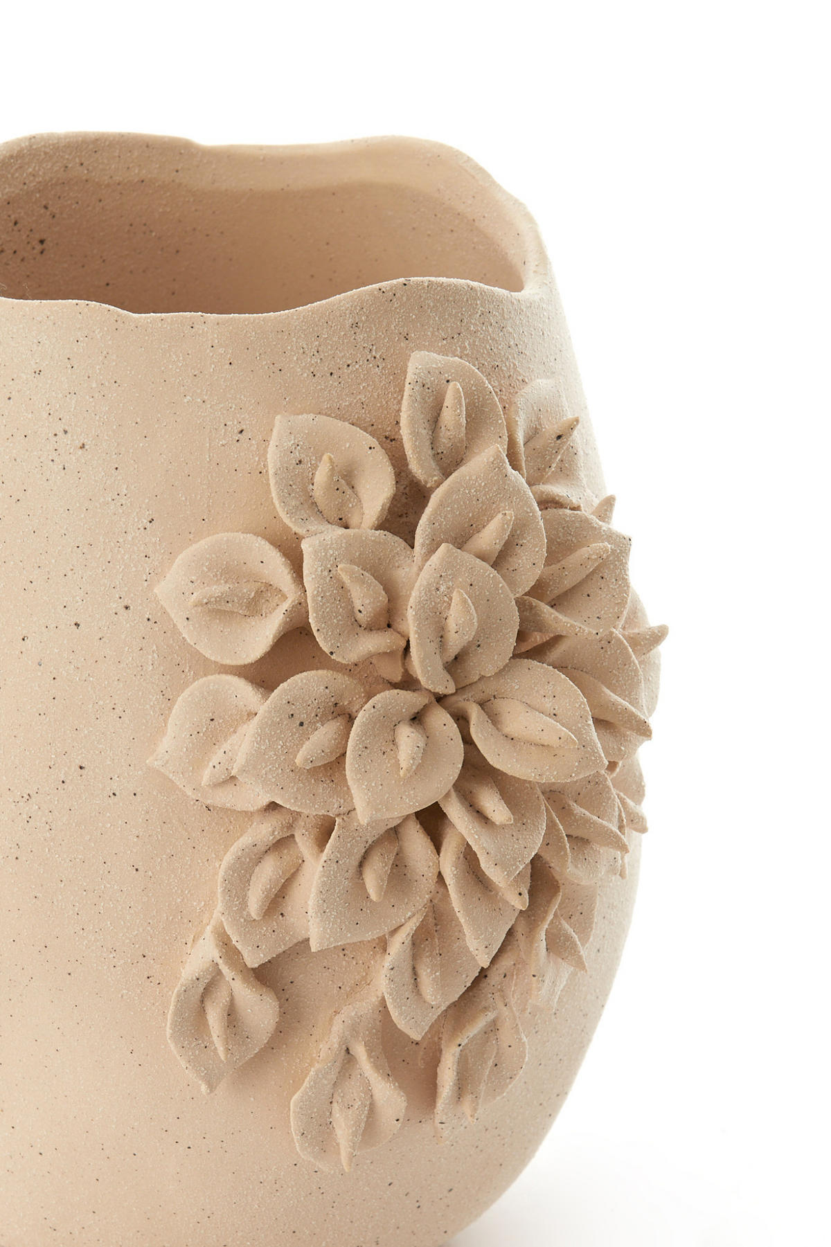 VASE Amiata Weiß 23/20,5/26 cm - Weiß, Keramik (26cm) - Light & Living