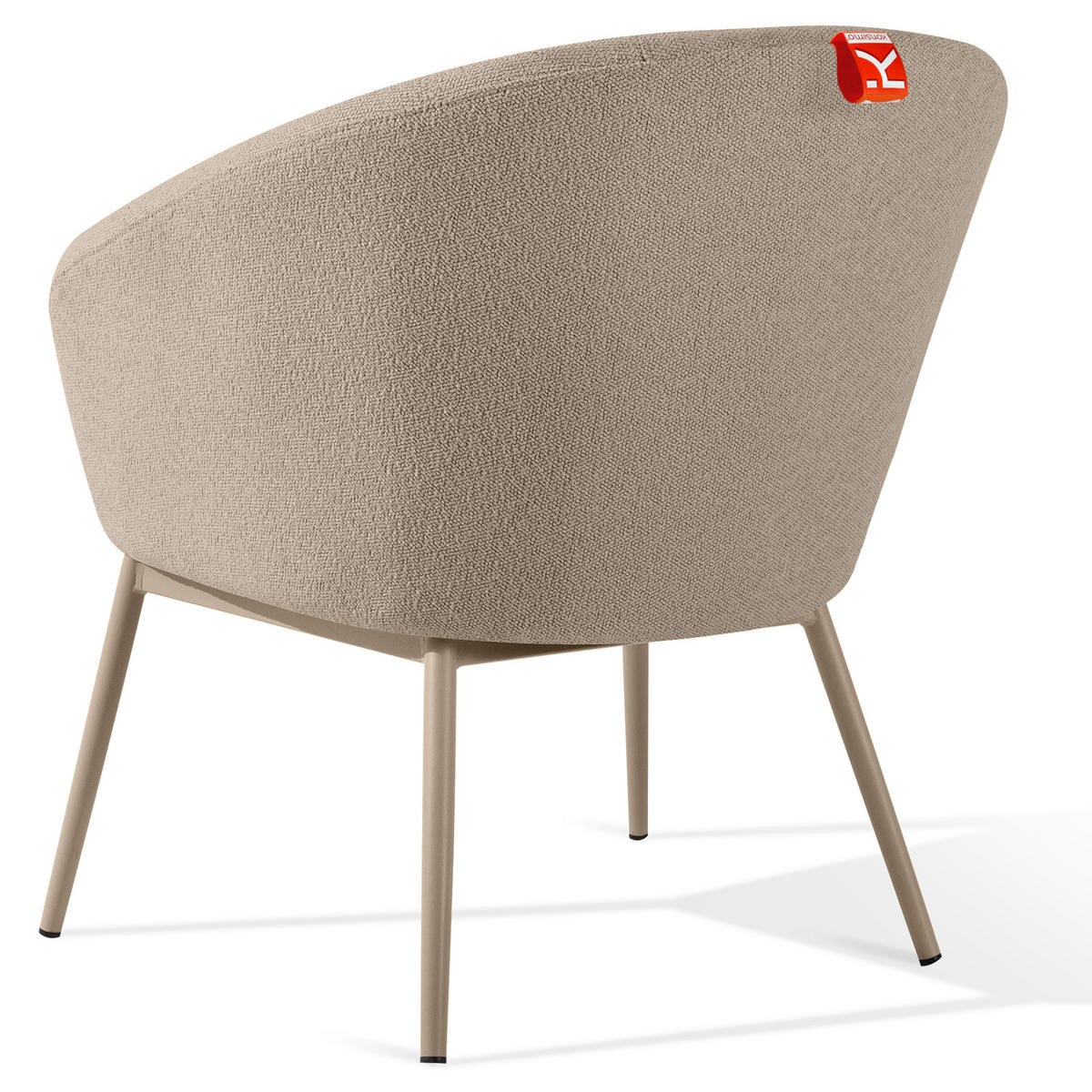 GARTENMÖBELSET SOLIS Gartenlounge-Set, - Hellbraun, Textil/Metall - KONSIMO®