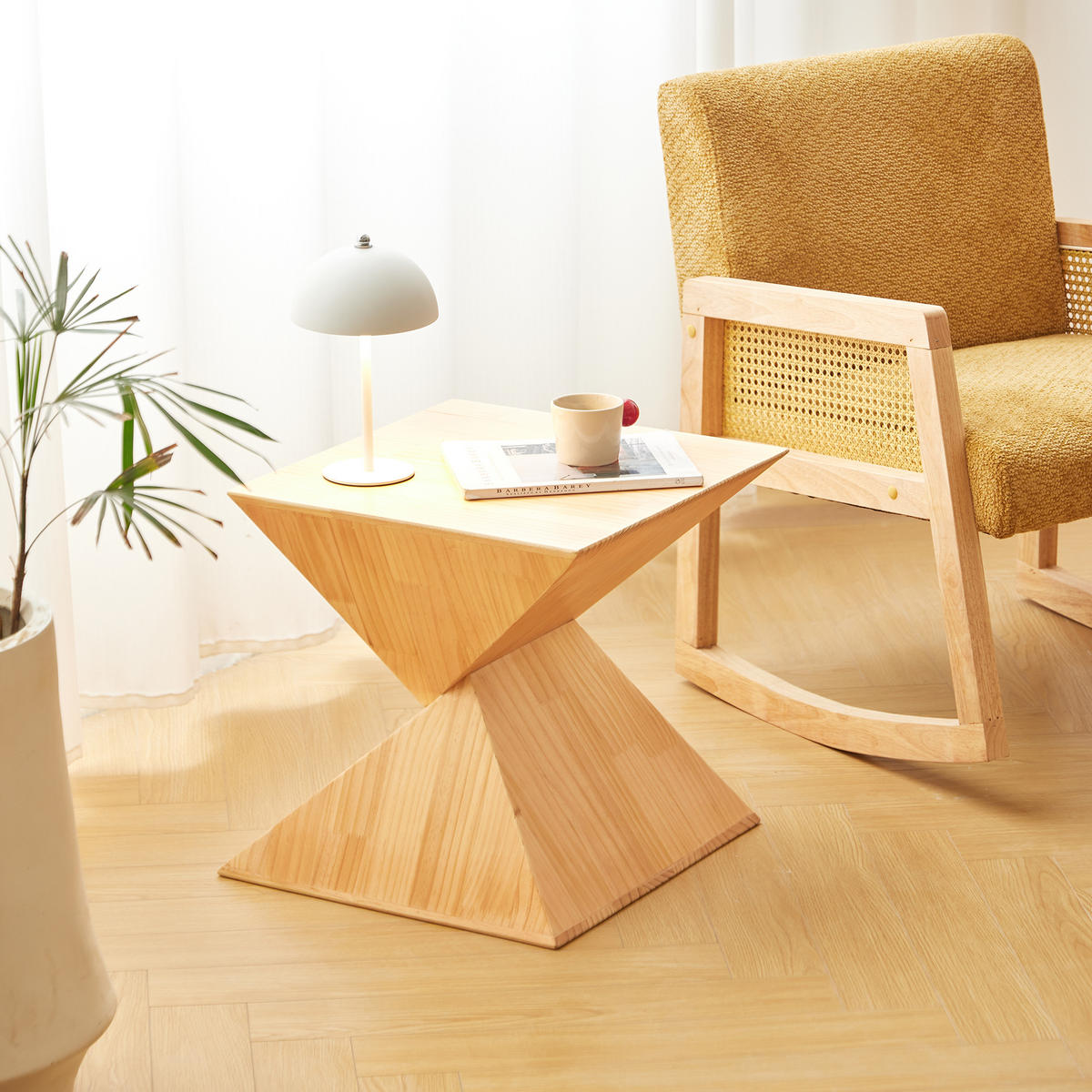 BEISTELLTISCH Rechteckig Braun 45 x 45 x 45 cm - Braun, Holz (45/45/45cm) - Nordlys