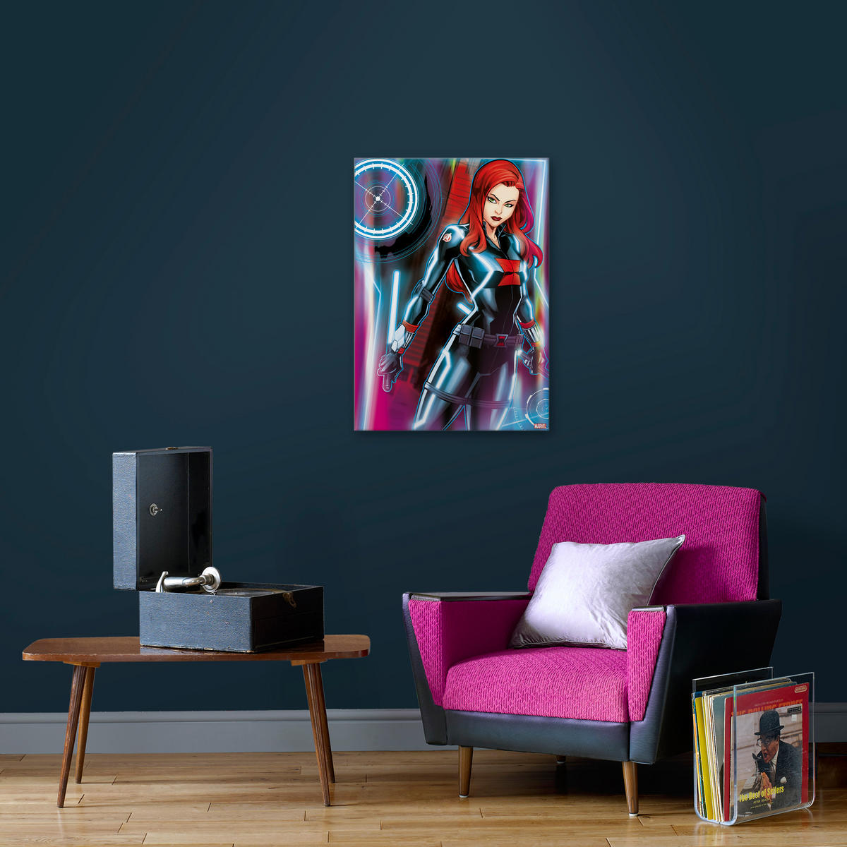LEINWANDBILD Marvel Black Widow - Leinwand 50x70cm - Multicolor, Holzwerkstoff (70/50cm) - Marvel
