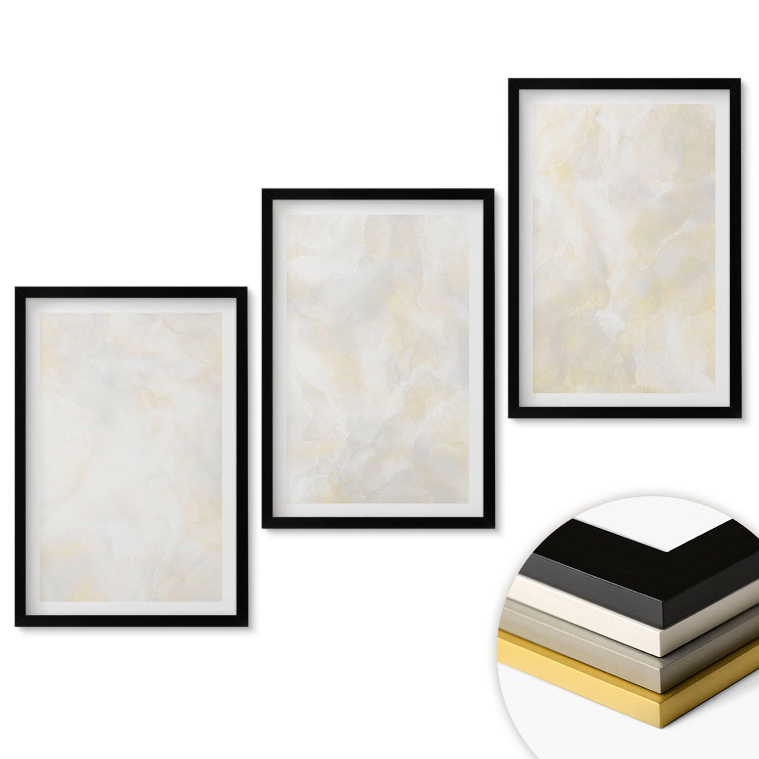 ArtPrintCave Wandbilder Schwarz 40x60 cm