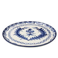 TELLER GRANADA PATTERN - Töpferei - Blau - Multicolor, Keramik (34cm) - J-Line