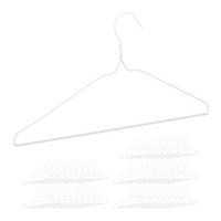 50XKOVOVÉ vešiaky - biela, kov/plast (40/20/0.3cm) - Relaxdays