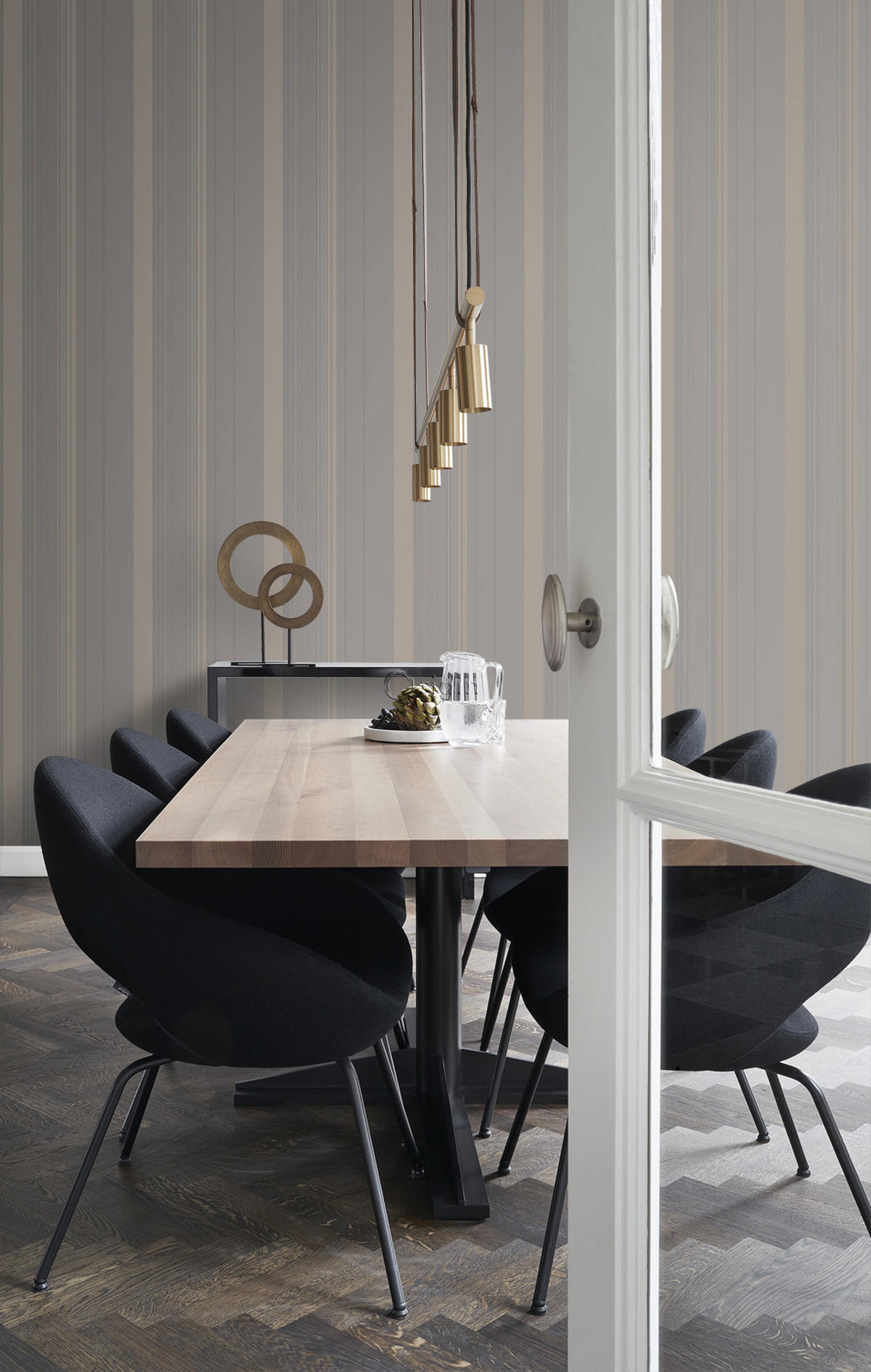 TAPETE Streifen 53 cm x 10.05 m - Gelb, Papier (53/1000cm) - Origin Wallcoverings