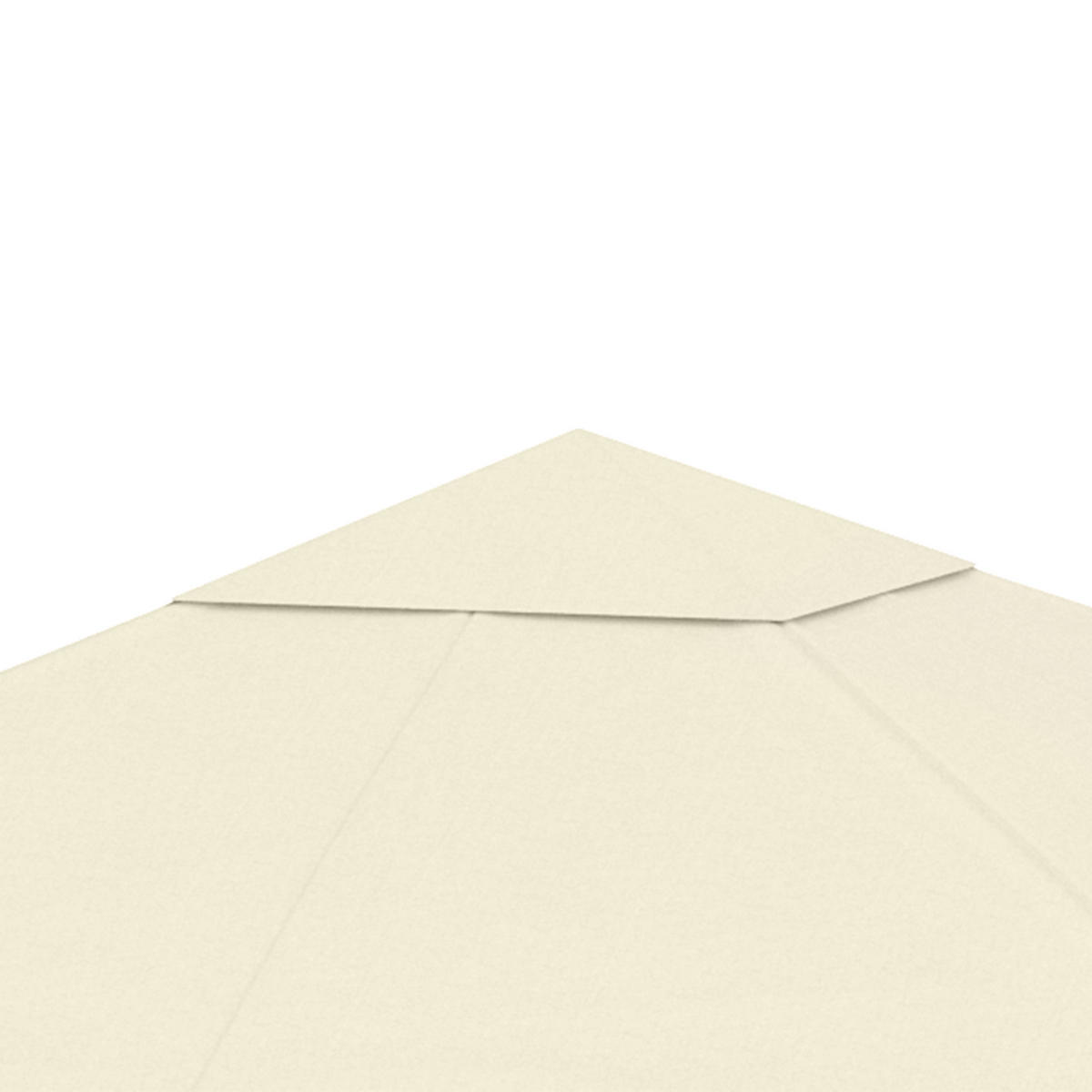 ERSATZDACH DE-12586 3x3 m mit Belüftung Creme - Creme, Textil (295/1/298cm) - ComfortXL