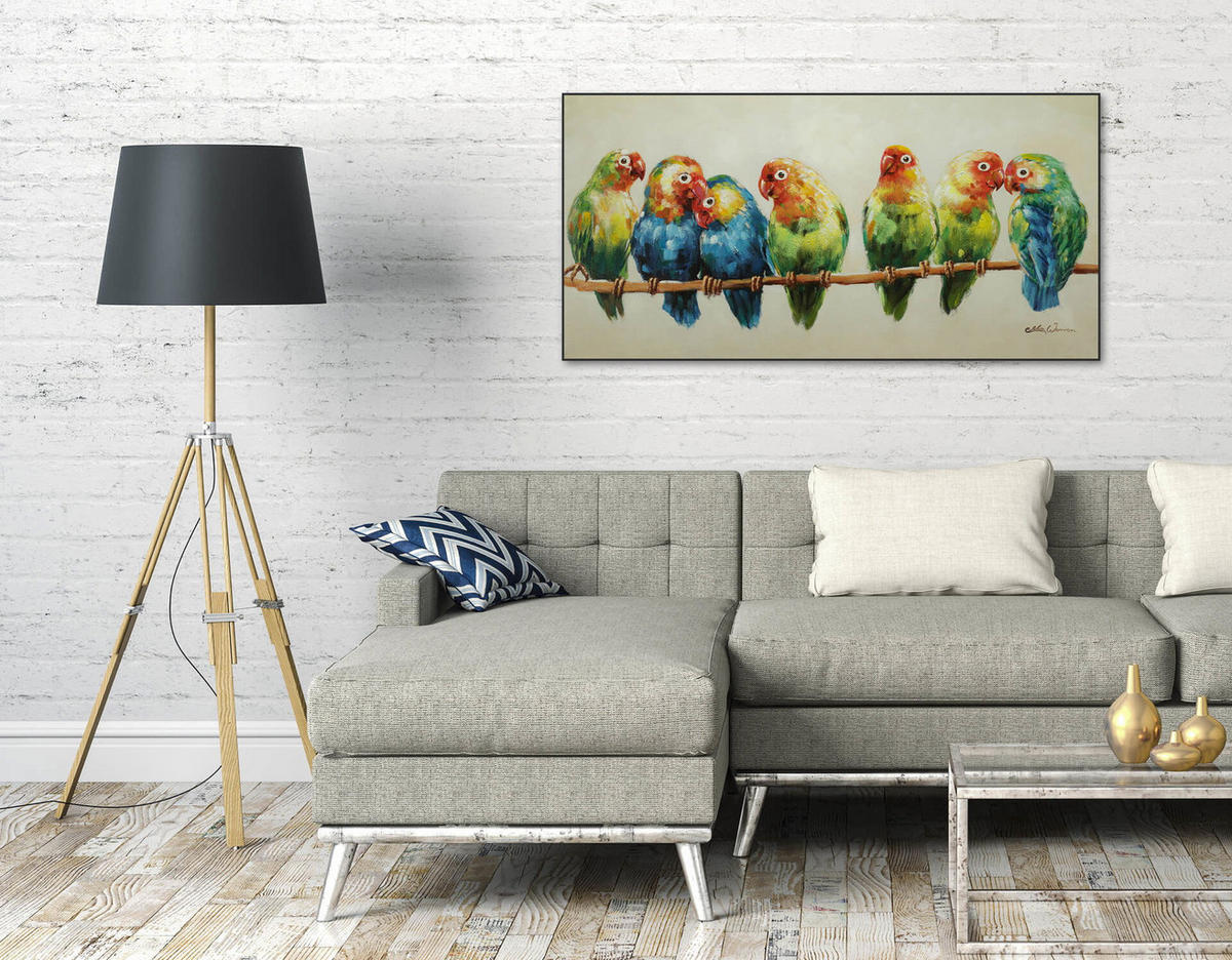 ACRYLBILD HANDGEMALT 120/60 cm - Multicolor, Holz/Textil (120/60cm) - KUNSTLOFT
