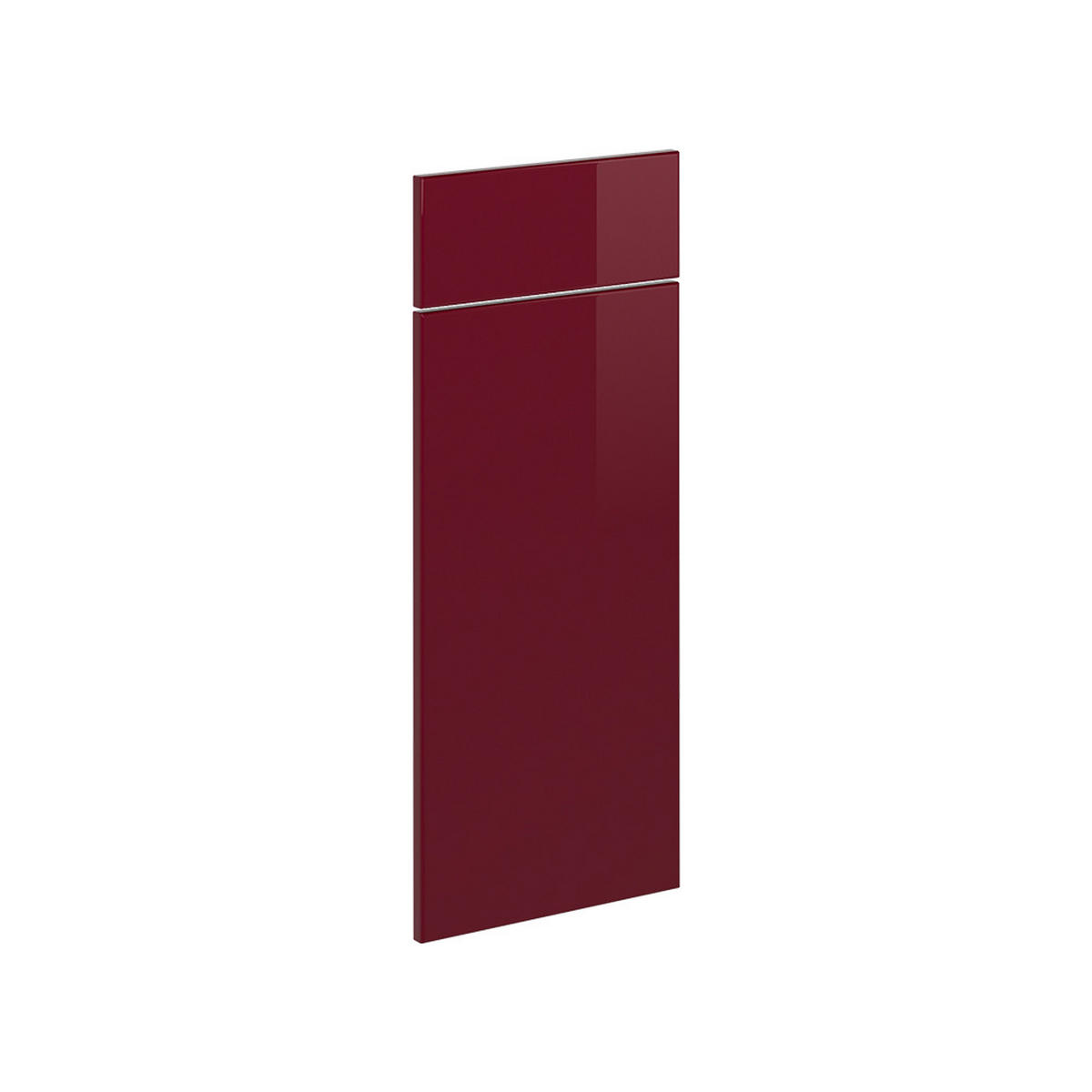 KÜCHENFRONT R-Line Rot Hochglanz 29.6 x 70.8 cm Möbelfront für den Schubunterschrank - Rot, Holzwerkstoff (29.6/70.8/1.6cm) - Vicco
