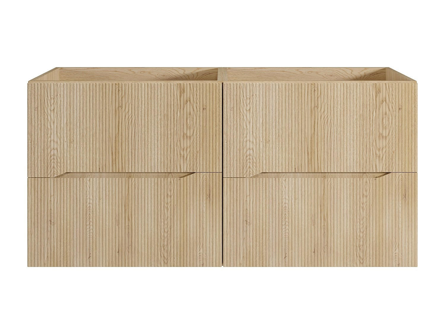 WASCHBECKENUNTERSCHRANK - 120 cm x 46 cm - holz - naturfarben hell Oriso - Naturfarben, Holz (120/57/46cm) - Vente-Unique