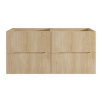 WASCHBECKENUNTERSCHRANK - 120 cm x 46 cm - holz - naturfarben hell Oriso - Naturfarben, Holz (120/57/46cm) - Vente-Unique