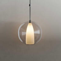 HÄNGELAMPE Belluna 1.5m Abhängung Klar Ø 24cm - Klar, Glas (24/24/45cm) - s.luce