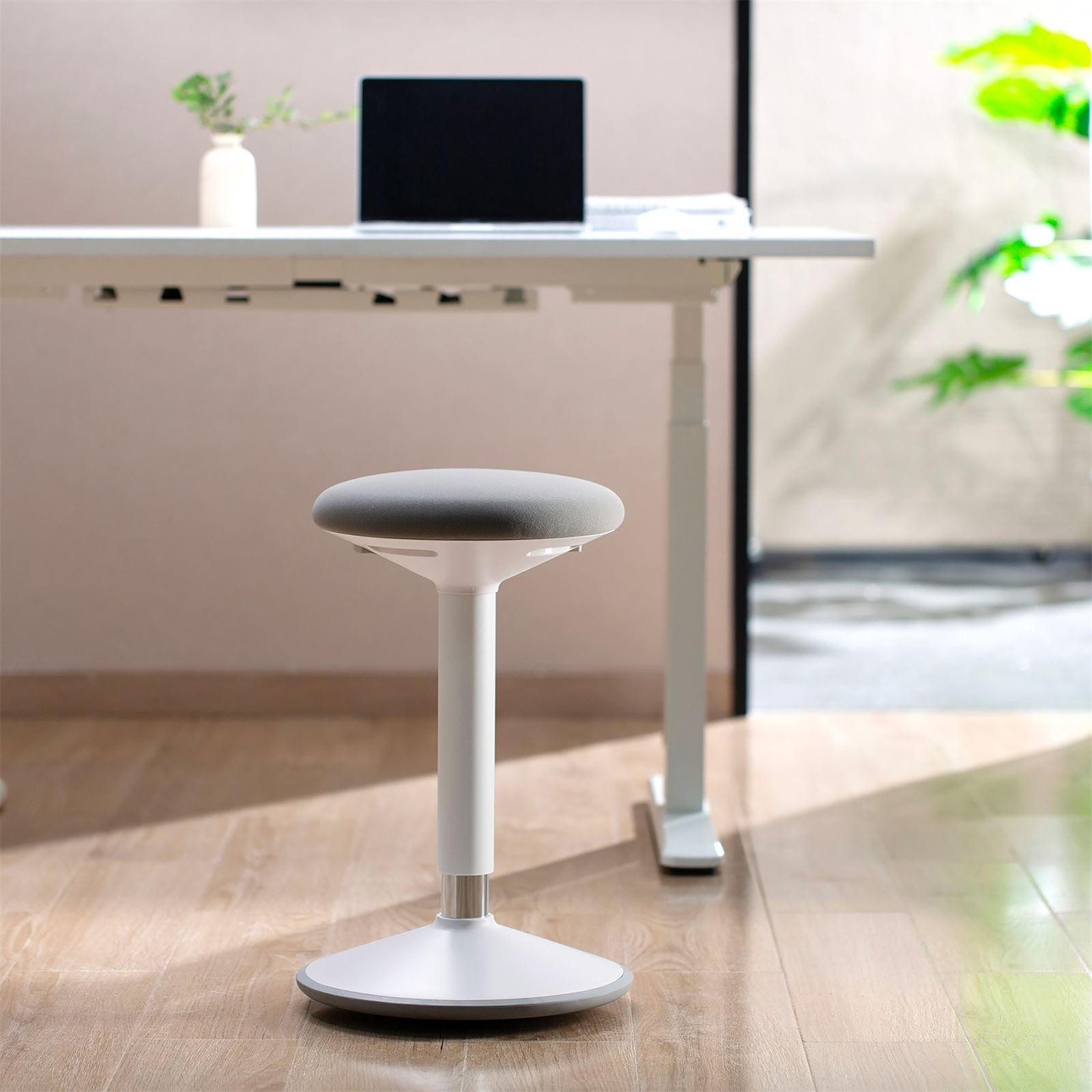 BÜROHOCKER NEW YORK - Grau, Textil (36/81/36cm) - IDIMEX