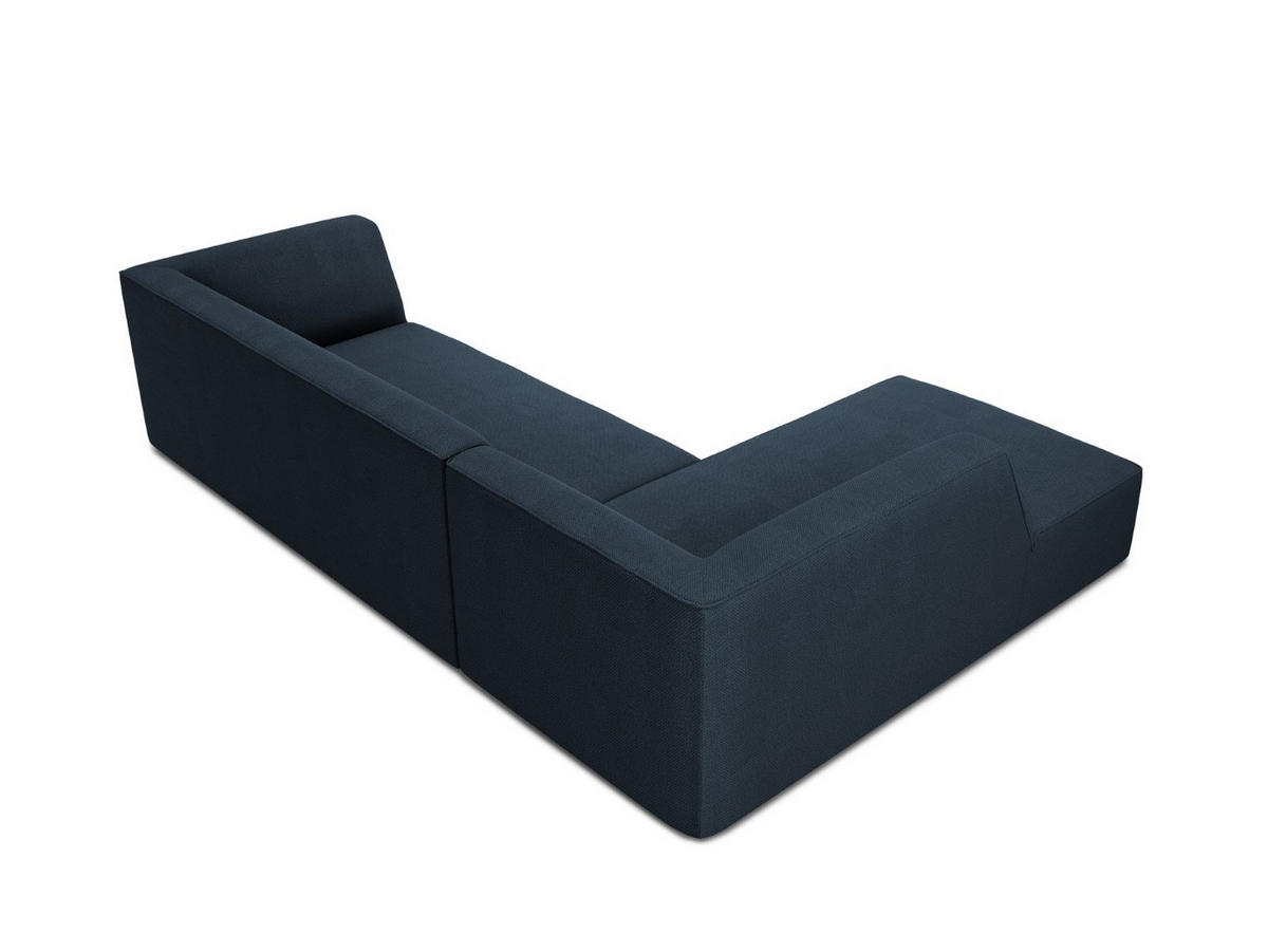 ECKSOFA links Ruby aus strukturiertem Stoff marineblau 4 Sitzplätze - Blau, Textil (180/273cm) - Micadoni
