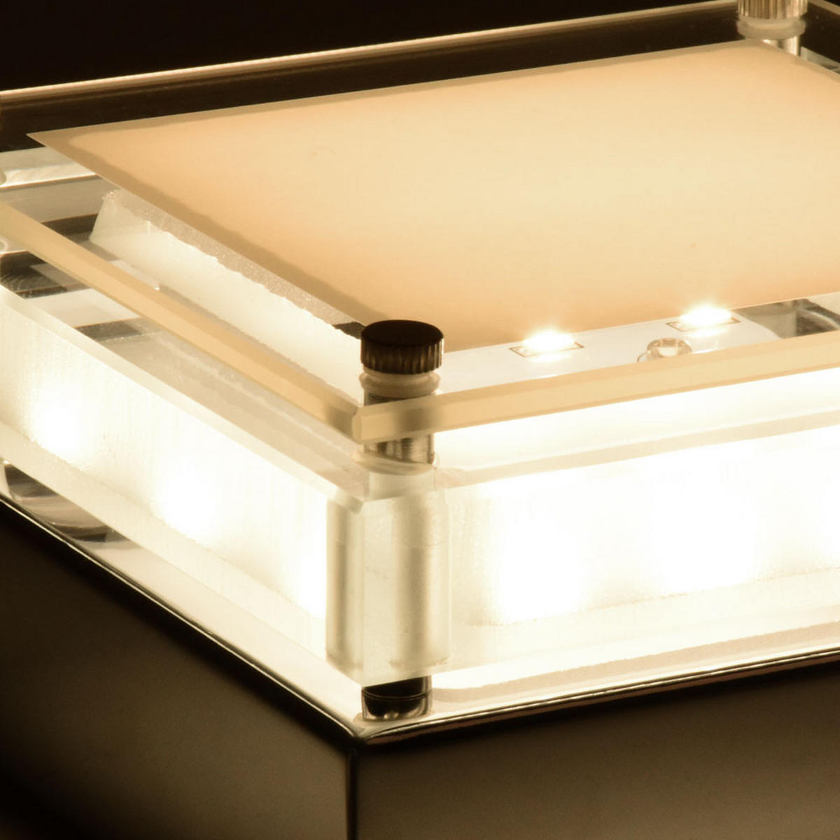 LED WANDLEUCHTE Metall Silber - Silberfarben, Glas (120/12/28cm) - Wofi
