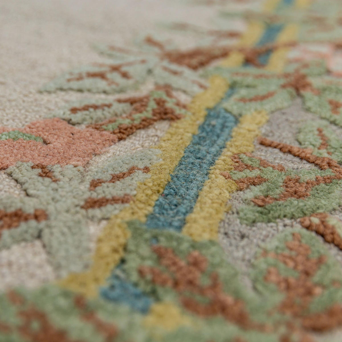 WOLLTEPPICH SOAR, floral, aus Wolle, Bunt, 160 x 230 cm - Multicolor, Textil (230/160cm) - KADIMA DESIGN