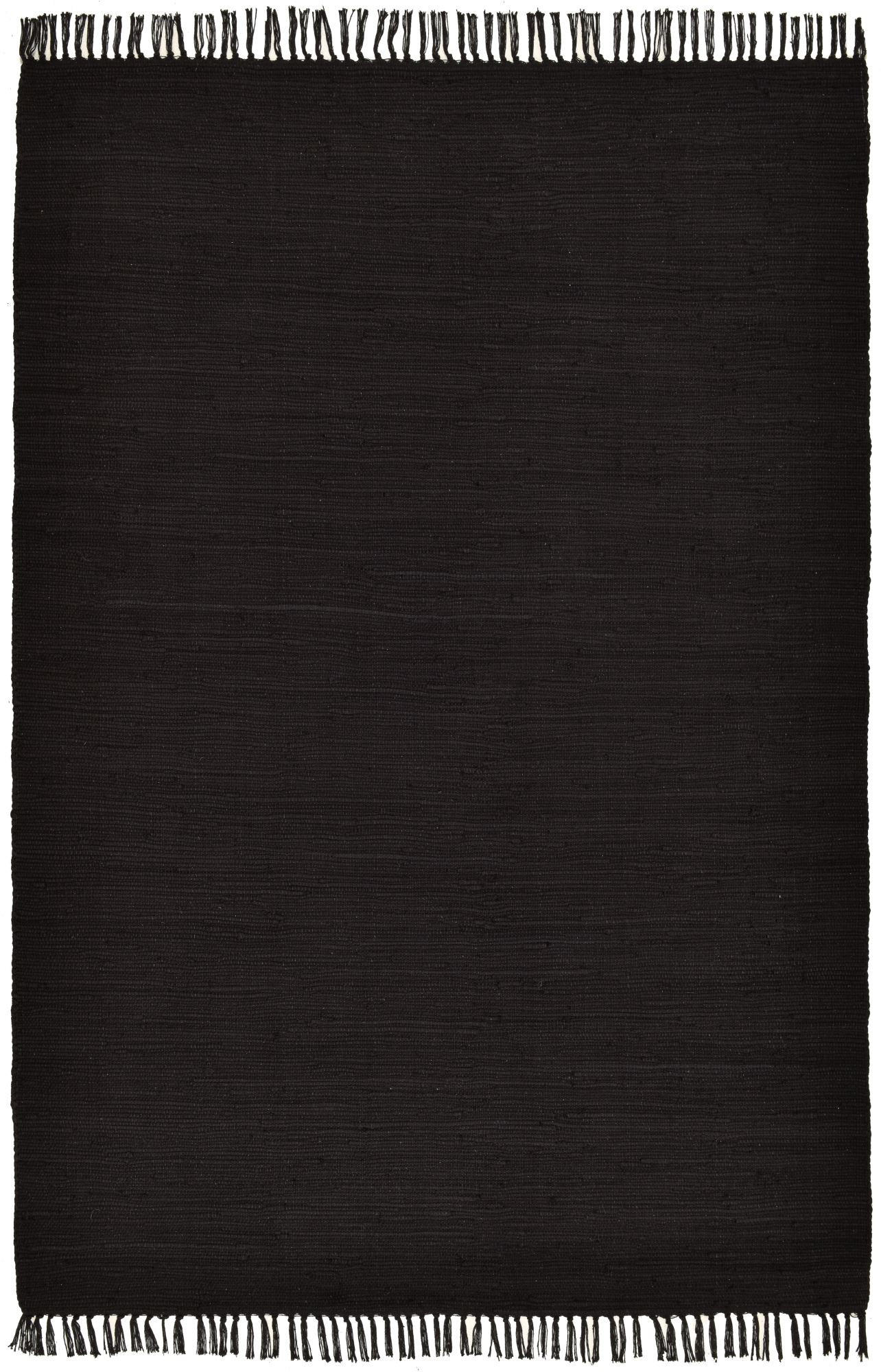 FLECKERLTEPPICH Chindi 120x180 cm - Schwarz, Textil (120/180cm) - Rug and Roll