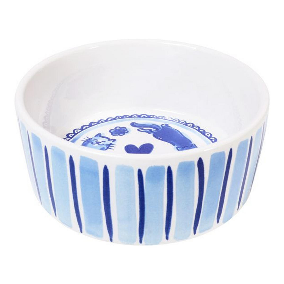 FUTTERNÄPFE Delfts Blond Katze in Blau - 15,5cm - Blau, Keramik (15.7/15.4/6.6cm) - Blond Amsterdam