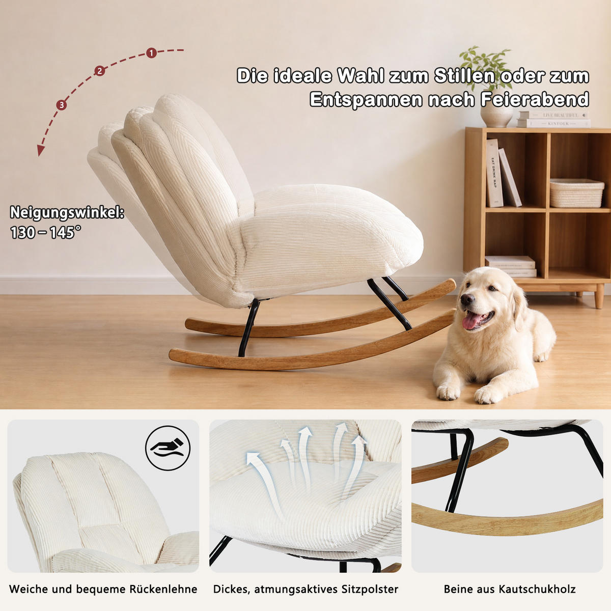 SESSEL, höhenverstellbar, drehbar, mit Neigefunktion, Cordbezug,Beige - Beige, Textil (79/84/111cm) - Meubles Cosy