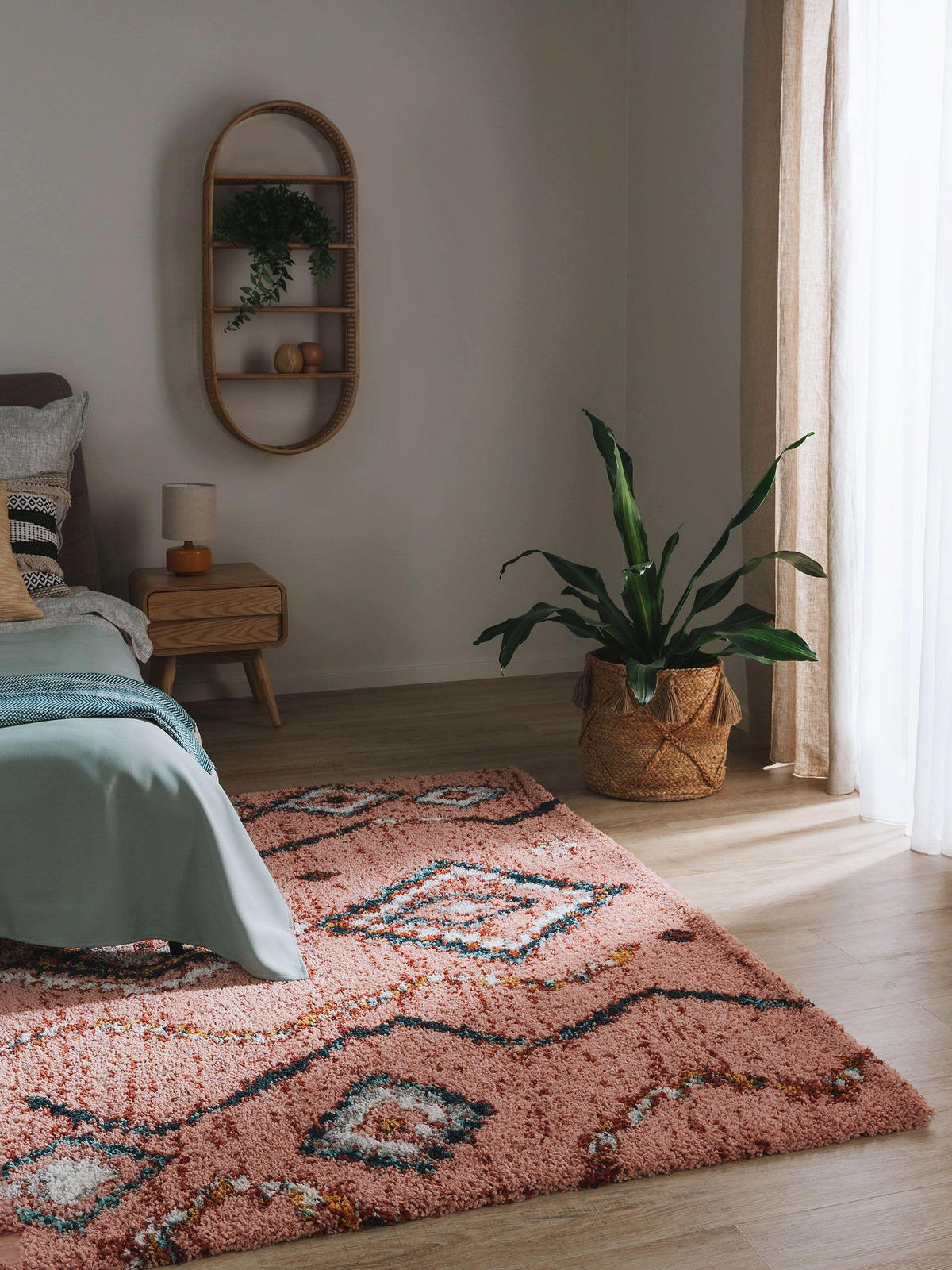 HOCHFLORTEPPICH Gobi Rosa 80x150 cm - Rosa, Textil (80/150cm) - benuta Nest