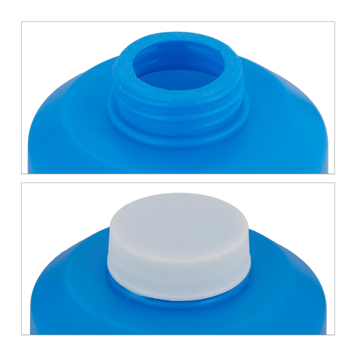 2XSEIFENBLASEN-NACHFÜLLFLASCHE - Multicolor, Kunststoff (8/23/8cm) - Relaxdays