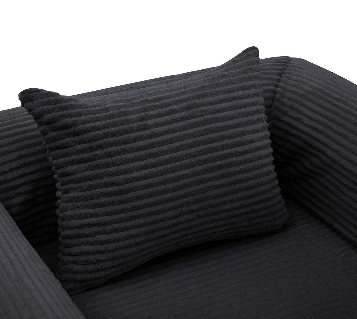 SCHLAFSOFA DE-35175 klappbar 2-in-1 Schwarz - Schwarz, Textil (85/65/120cm) - ComfortXL