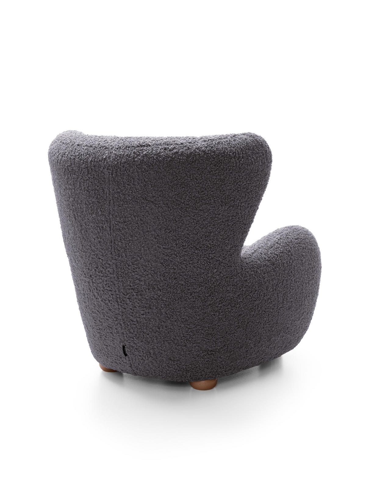 SESSEL MIST, Polstersessel Klassisch Loungesessel, Bucle-Stoff Braun - Braun, Holz/Holzwerkstoff (88/91/100cm) - MASSENO