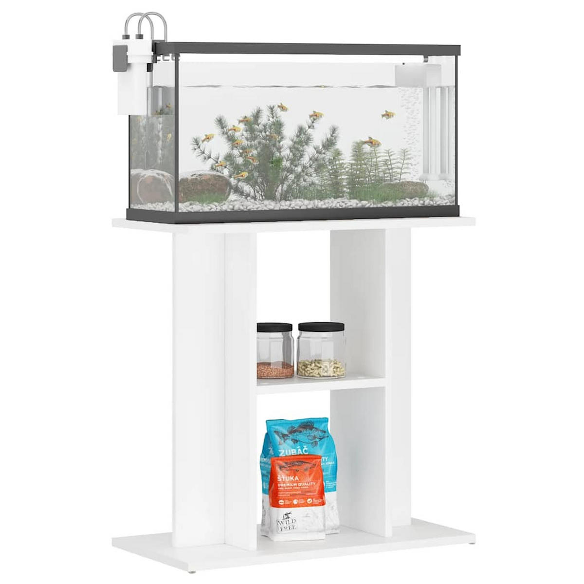AQUARIUMSTÄNDER Weiss 60/30/60 Cm Holzwerkstoff - Weiß, Holzwerkstoff (30/60/60cm) - vidaXL