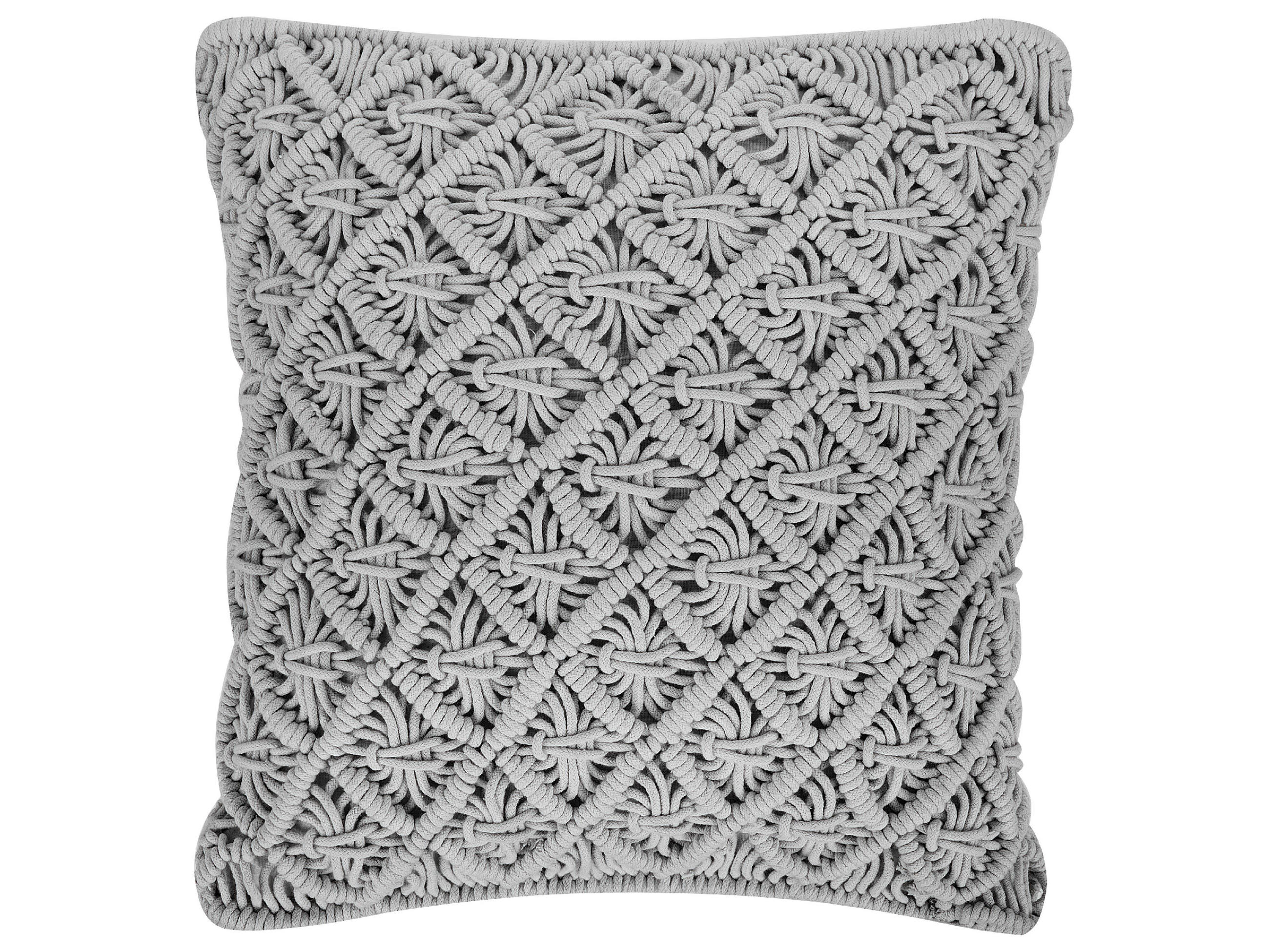 Beliani DEKORATIVNÍ polštář Šedý 40/45 cm Kizkalesi