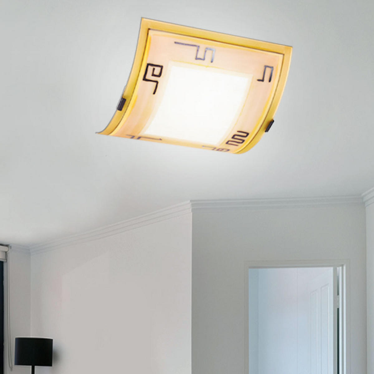 LED WANDLEUCHTE ARTA Gelb - Gelb, Glas (28/10/29cm)