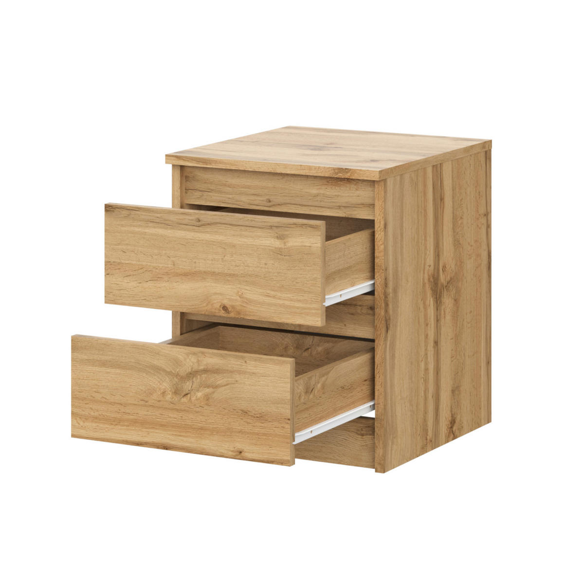 SIDEBOARD SOLA KOM1-2S Schubladen Eiche Wotan - Eiche Wotan, Holzwerkstoff/Kunststoff (40/50/43cm) - Komodee