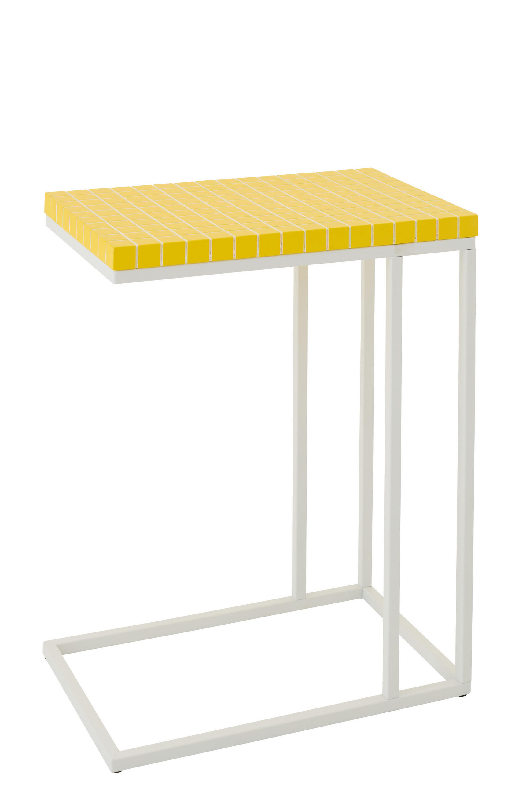 BEISTELLTISCH RECHTECKIG Gelb - Gelb, Metall (47.5/29.5/60.5cm) - J-Line