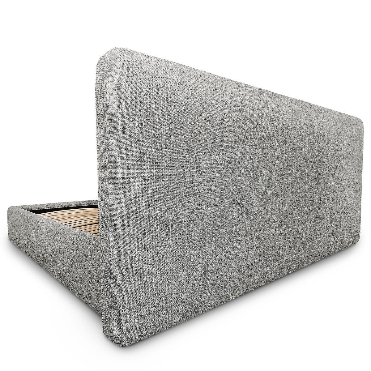 POLSTERBETT - Grau, Textil (140/200cm) - home24