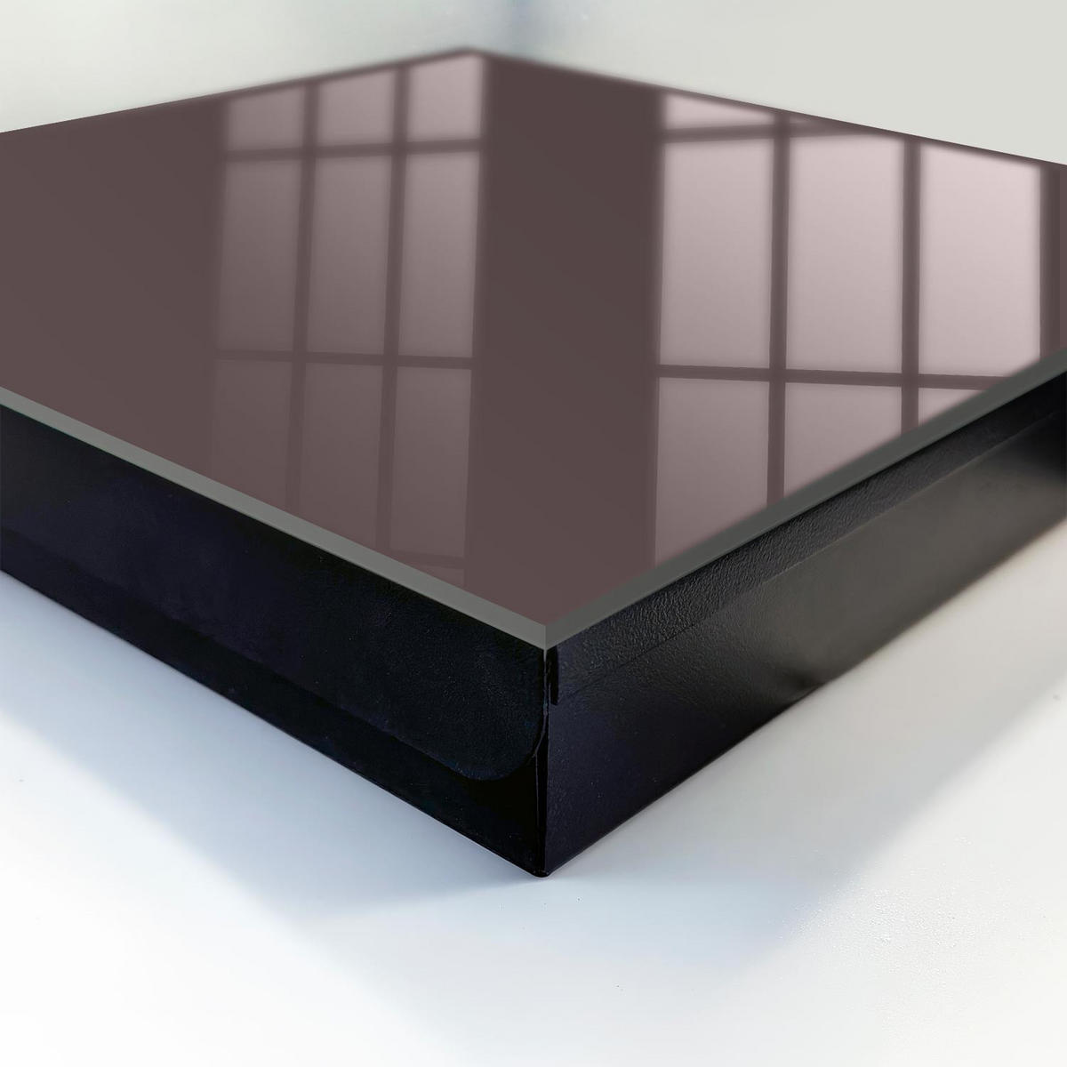 SCHLÜSSELBOX Schwarz 30x30 cm- Türöffnung nach rechts - Verblasstes Braun - Braun, Metall (30/30/5cm) - TULUP