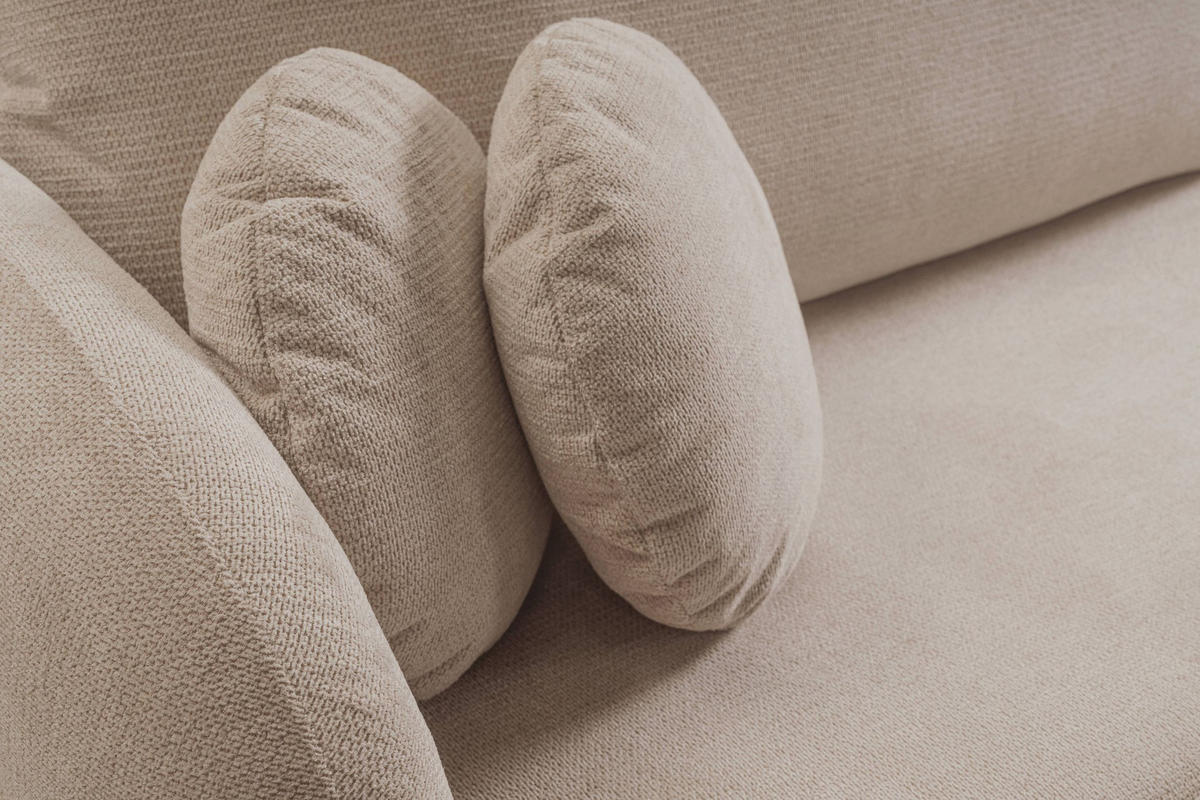 ECKSOFA Olena - Hellbraun (Aragon 14) - Hellbraun, Holzwerkstoff (248/174cm)
