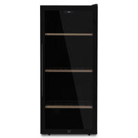 WEINKÜHLSCHRANK CAVCB122 Schwarz, von 122 Flaschen, 242L 5 Regale Thermoelektrische Kühlung, LED Anti-UV - Schwarz, Metall (55/127/55.5cm) - Les Petits Champs